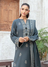 LSM Lakhany Printed Pashmina 3 Piece Unstitched Suit LSM25PP D-LG-RK-0082-B